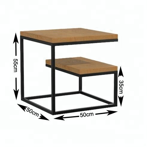 Modernt hem sovrum multifunktionellt sängbord kreativt kontor mini smidesjärn soffbord